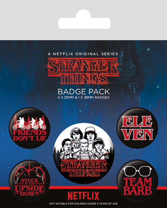 Netflix - Stranger Things : Lot de 5 badges