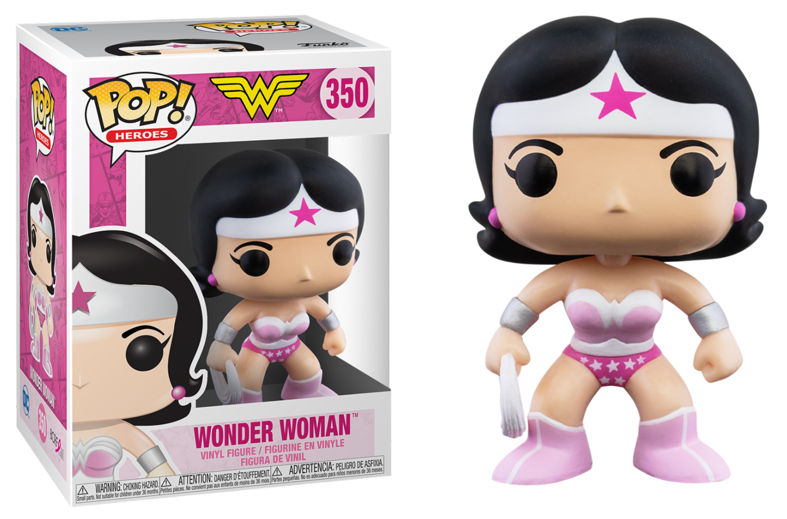 Wonder Woman - Bobble Head Funko Pop N°350 : Edition Breast Cancer