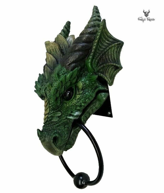 Kryst Dragon Heurtoir Vert NEMESIS NOW Avant Heurtoir dragon 23.1 cm e