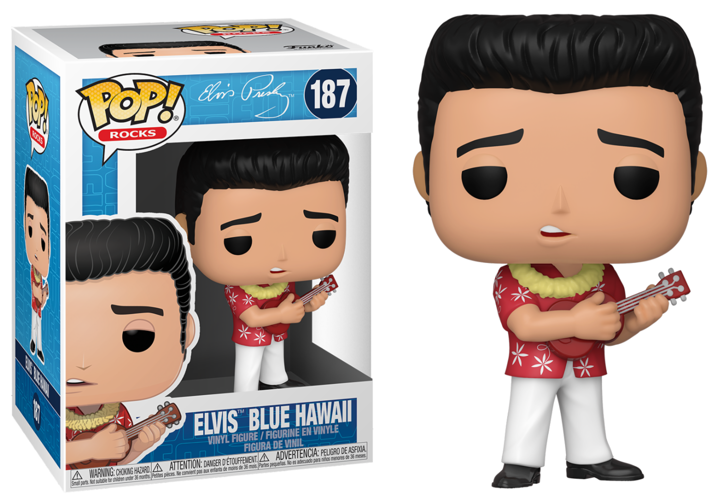 Elvis Presley - Bobble Head Funko Pop N°187 : Blue Hawaii