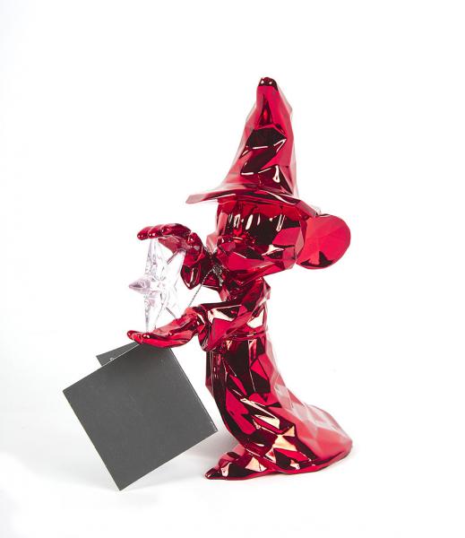 Figurine Mickey rouge Apprenti Sorcier par Richard Orlinski