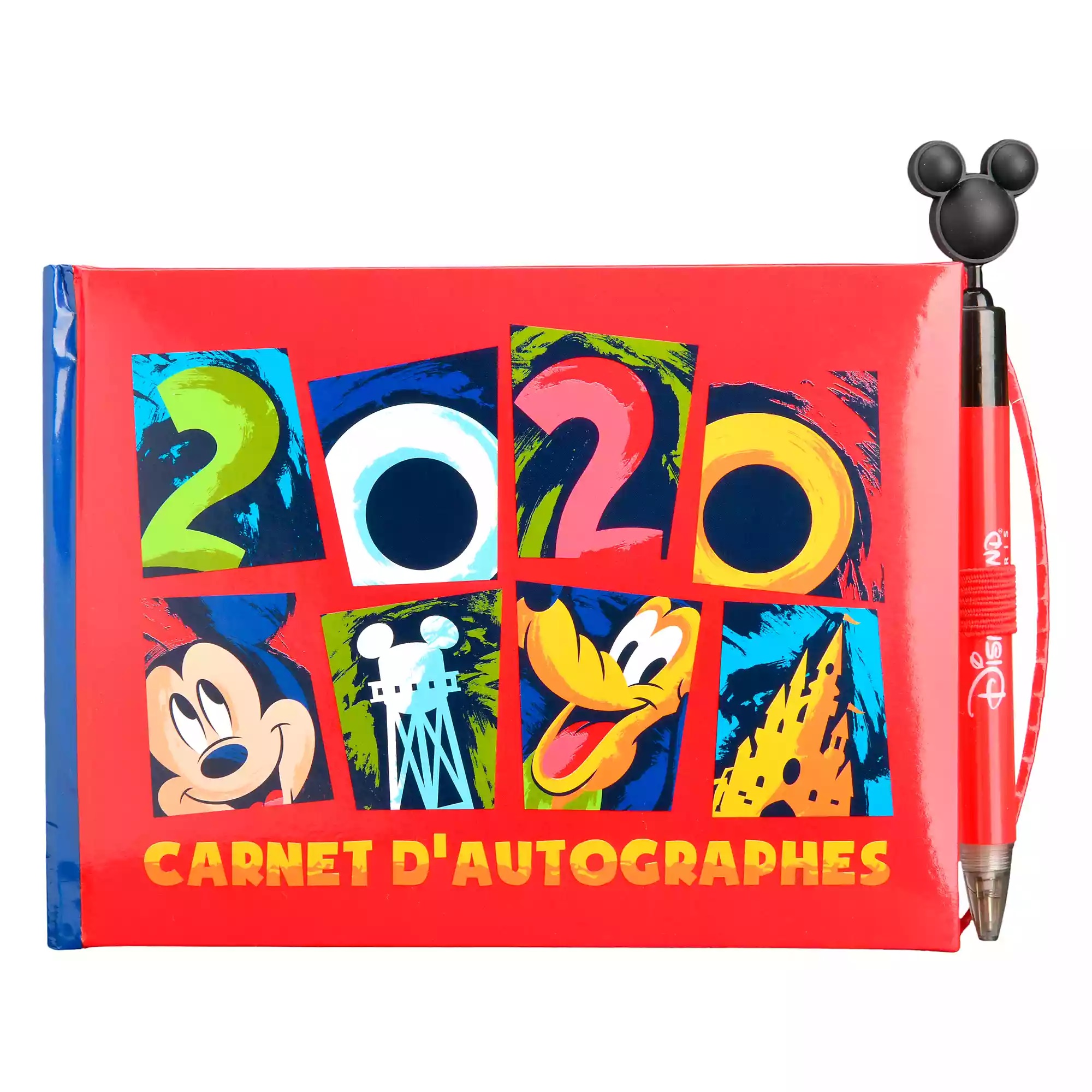 Disneyland Paris Carnet d'autographes avec stylo Mickey et ses amis 2020