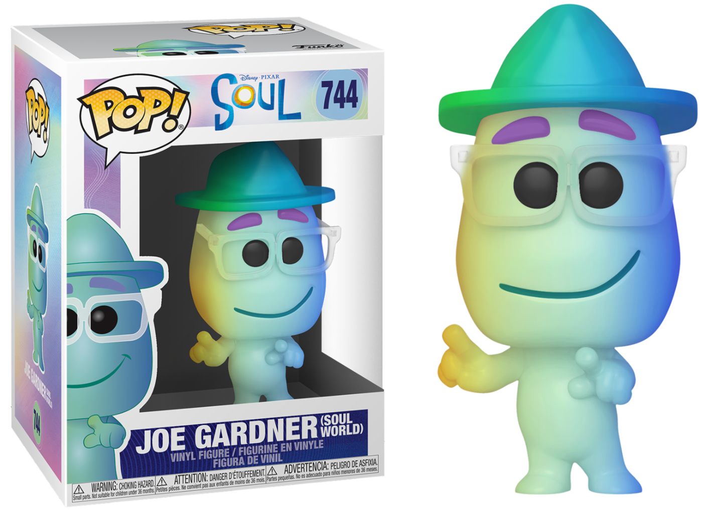 Disney Pixar - Bobble Head Funko Pop N°744 - Joe Gardner Soul World