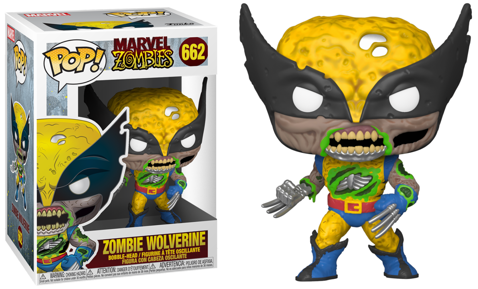 Marvel Zombies - Bobble Head Funko Pop N°662 : Zombie Wolverine