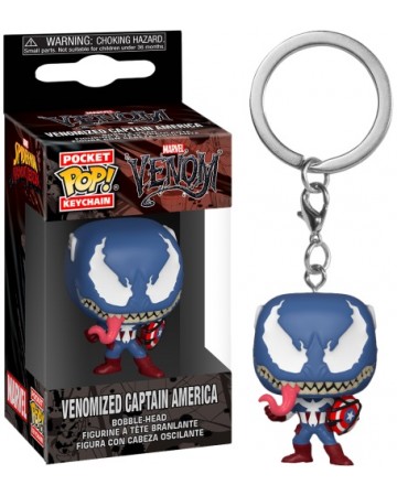 Marvel - Venom : Pocket Pop Keychain Venomized Captain America