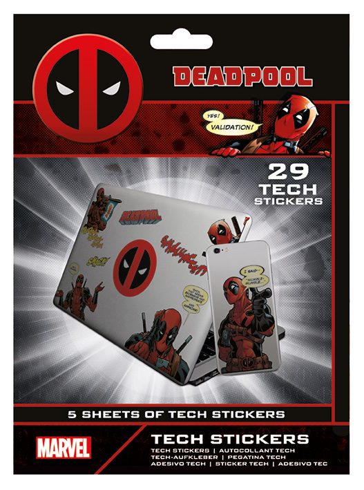 DEADPOOL - TECH STICKERS PACK - MERC WITH A MOUTH