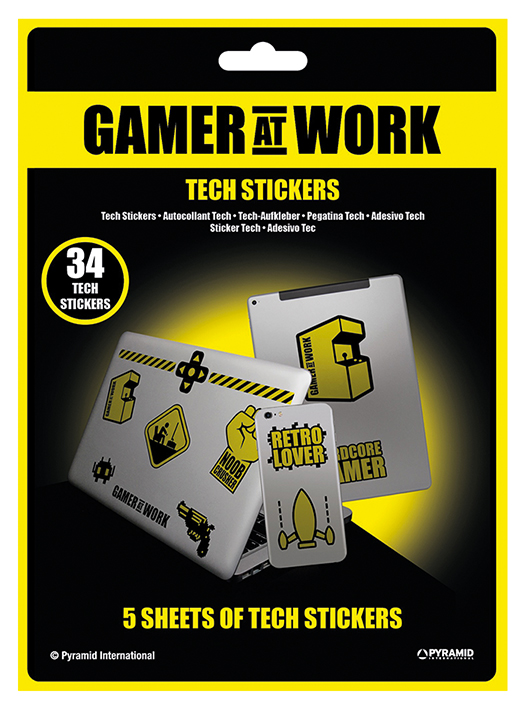 GAMER AT WORK - TECH STICKERS PACK