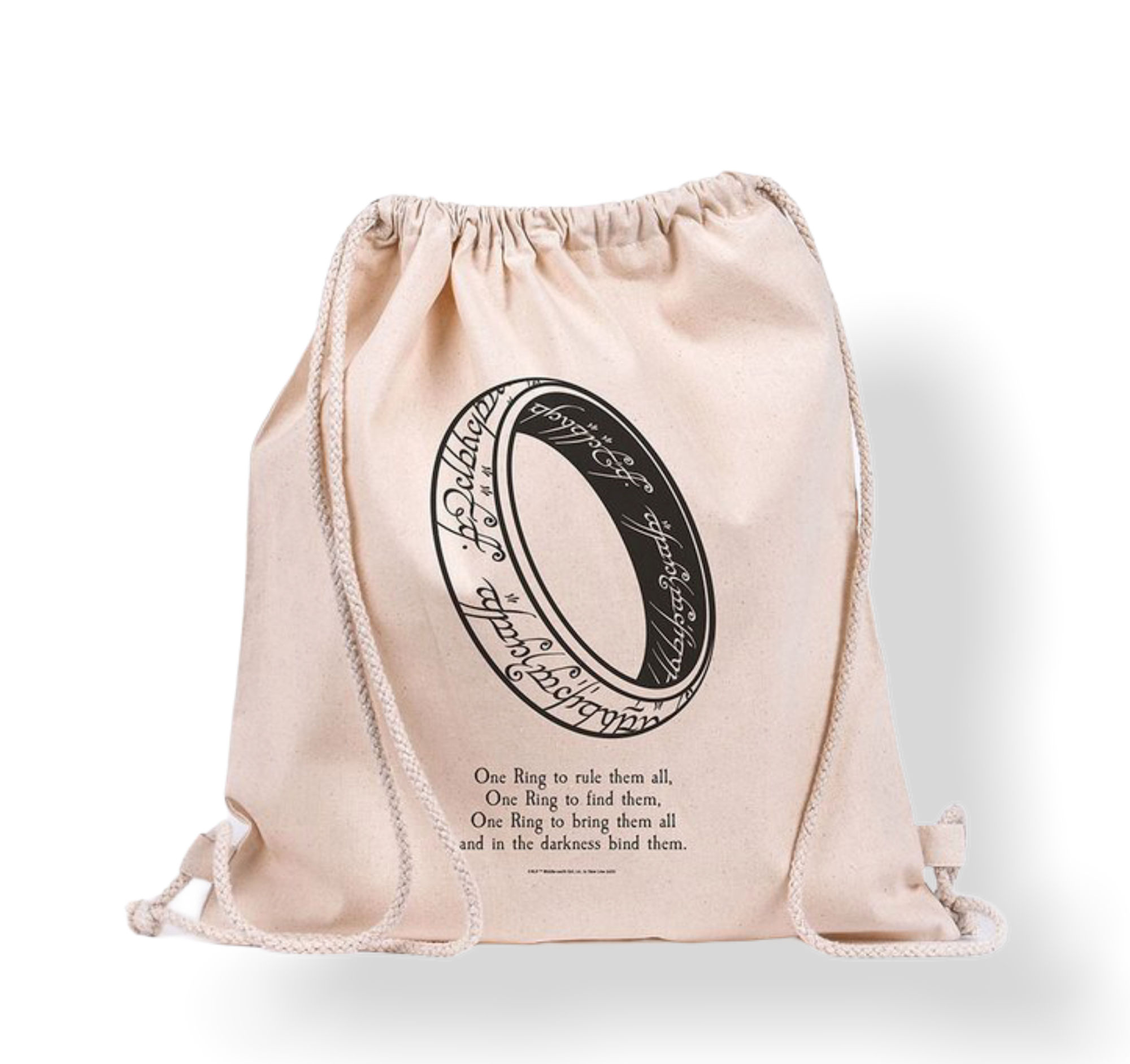 LORD OF THE RINGS - One Ring - Sac en toile 100% coton 42x37cm