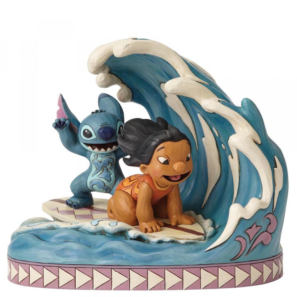Disney Traditions - Lilo et Stitch : Figurine Lilo & Stitch Catch the wave