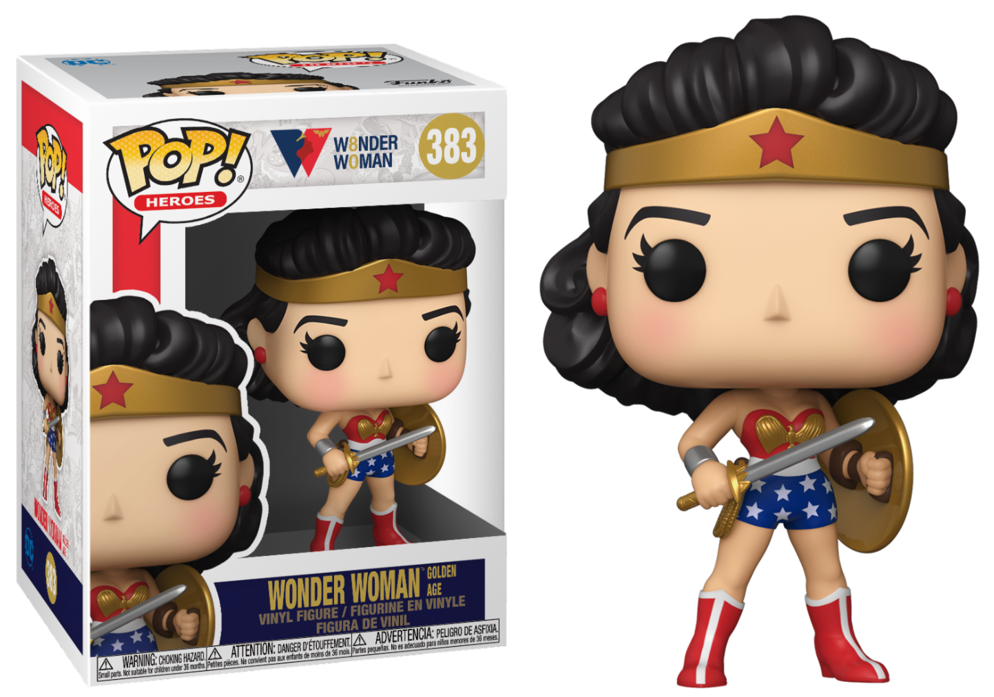 Wonder Woman - Bobble Head Funko POP N° 383 - Wonder Woman Golden Age