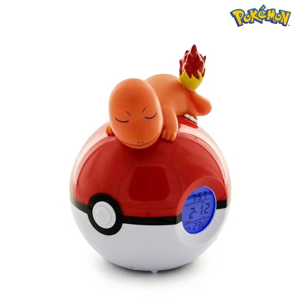 Pokémon - Réveil avec lampe : Salamèche sur pokéball