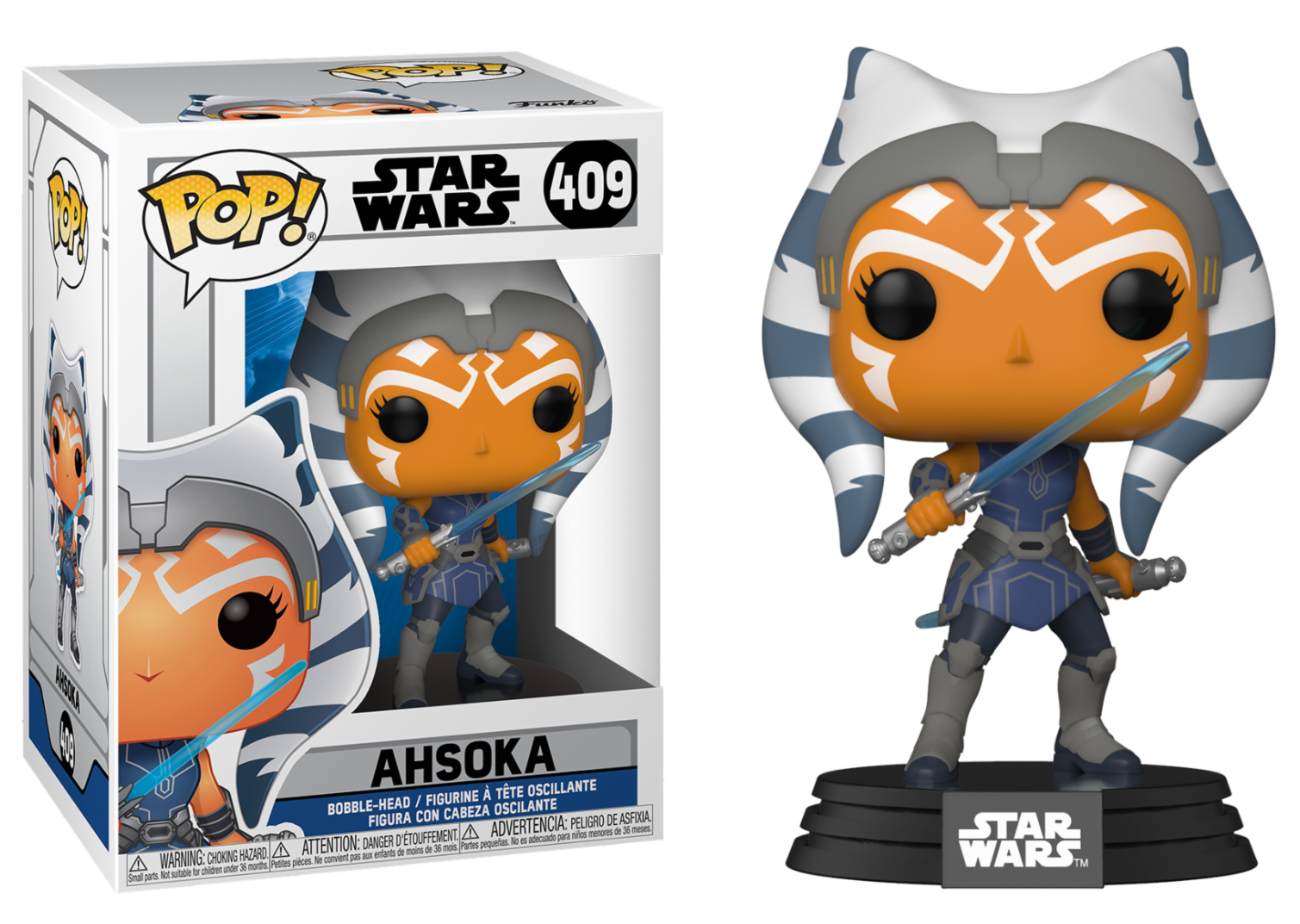 Star Wars - Bobble Head Funko Pop N°409 : Ahsoka