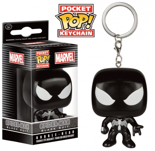 Pocket POP! Keychains - Marvel - Black Suit Spider-Man