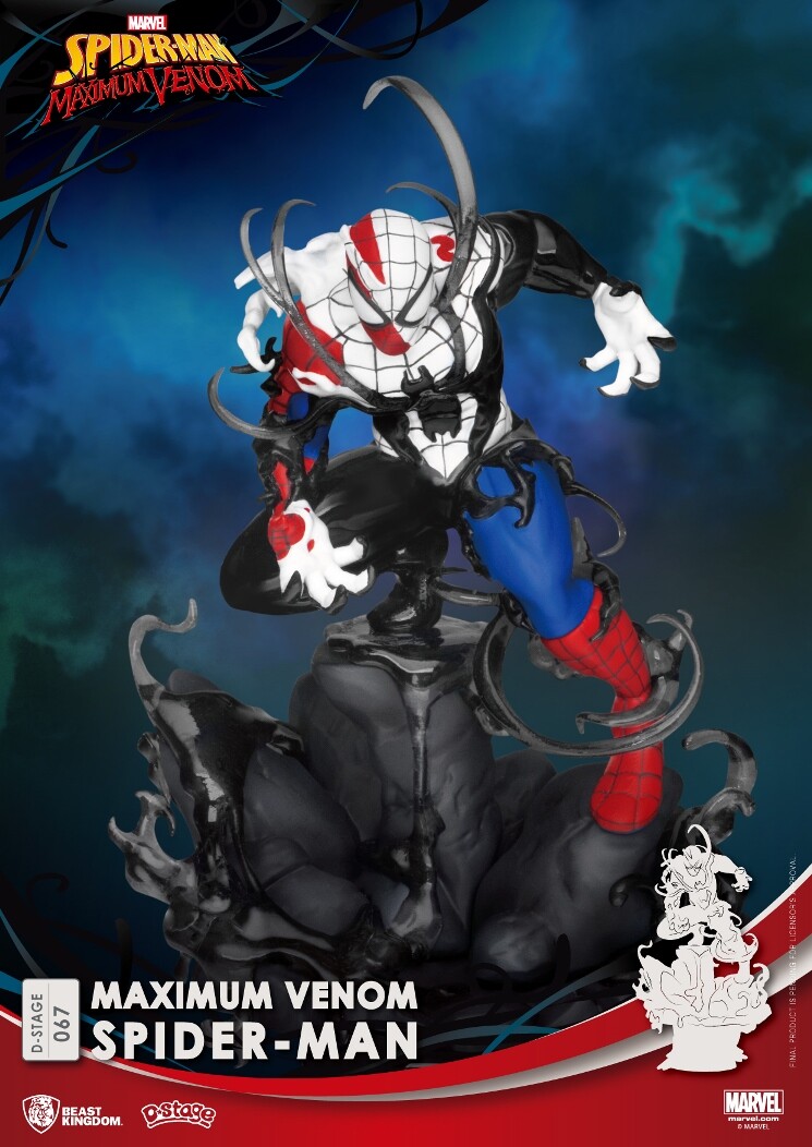 Marvel - D-Stage : Figurine Diorama Maximum Venom Spider-Man PVC