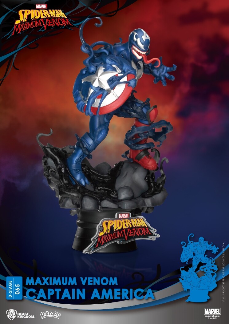 Marvel- Maximum Venom Captain America PVC Diorama 2