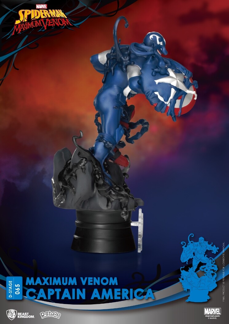 Marvel- Maximum Venom Captain America PVC Diorama 3