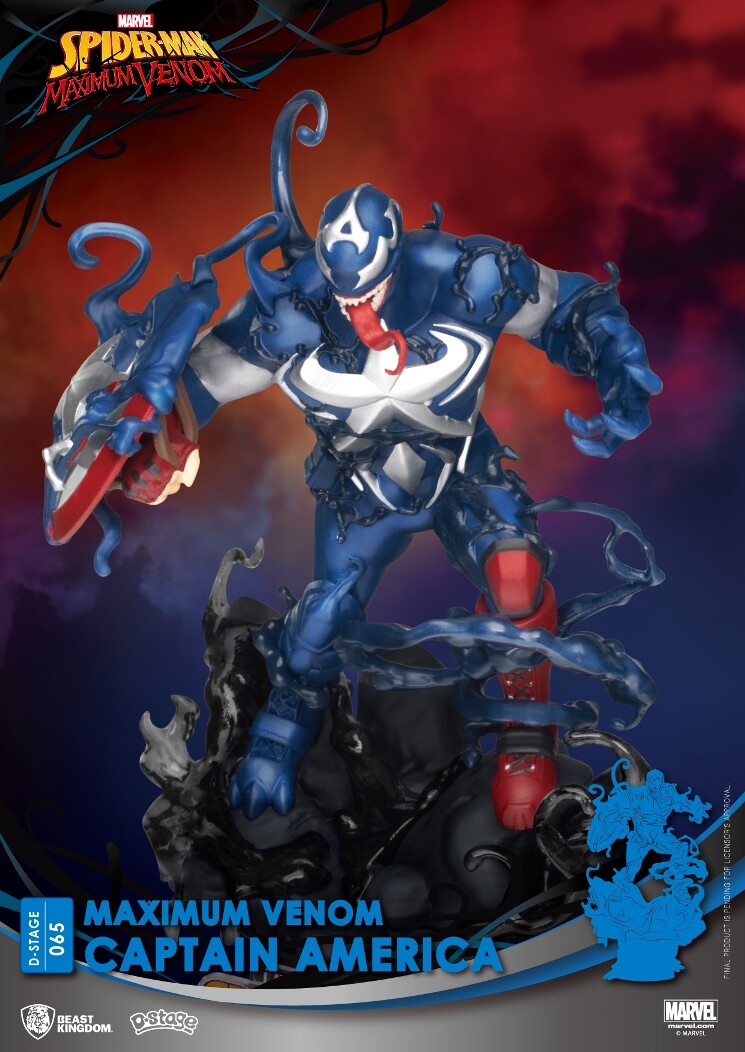 Marvel- Maximum Venom Captain America PVC Diorama 5