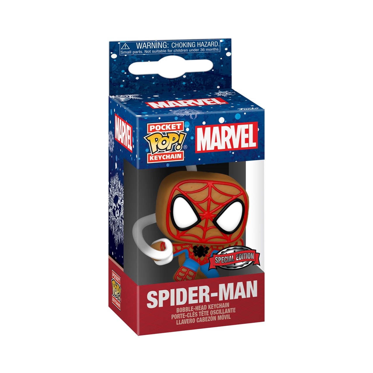 Spider-Man Marvel Holiday (hmv Exclusive) Pop Vinyl Keychain