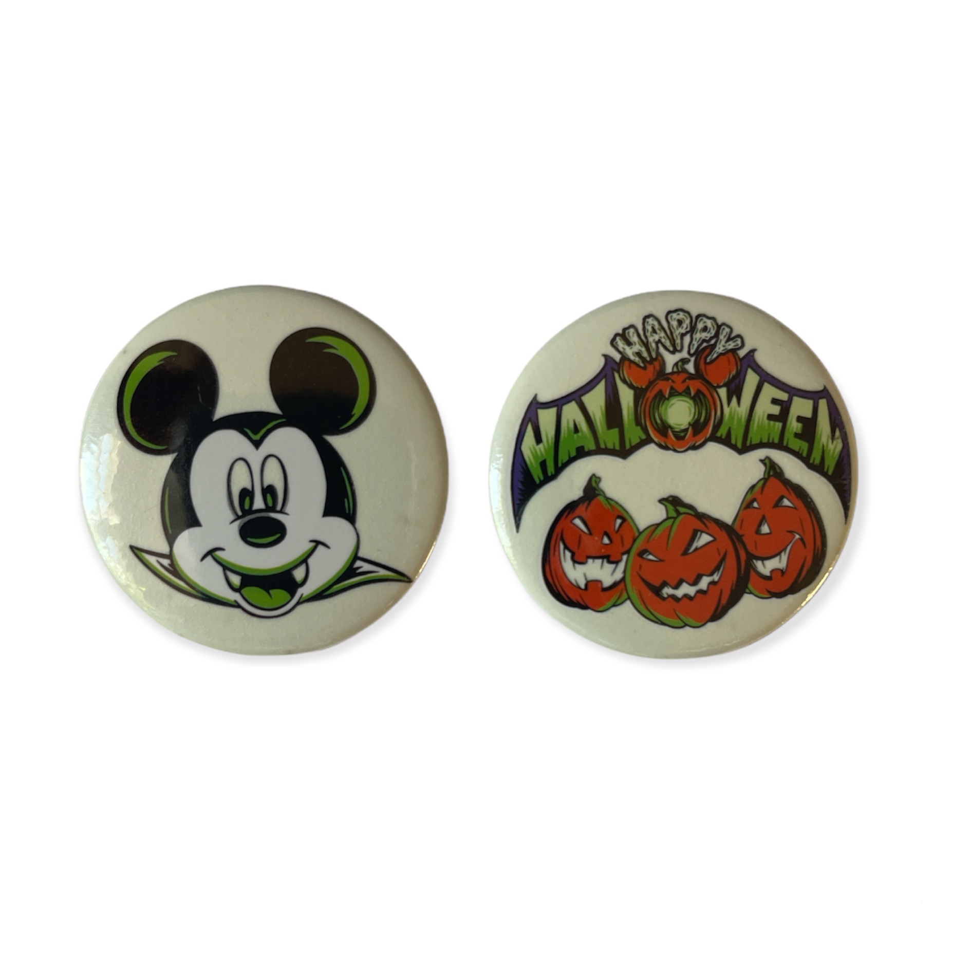 Disney - Mickey Mouse : Lot de 2 badges &quot;Halloween&quot;