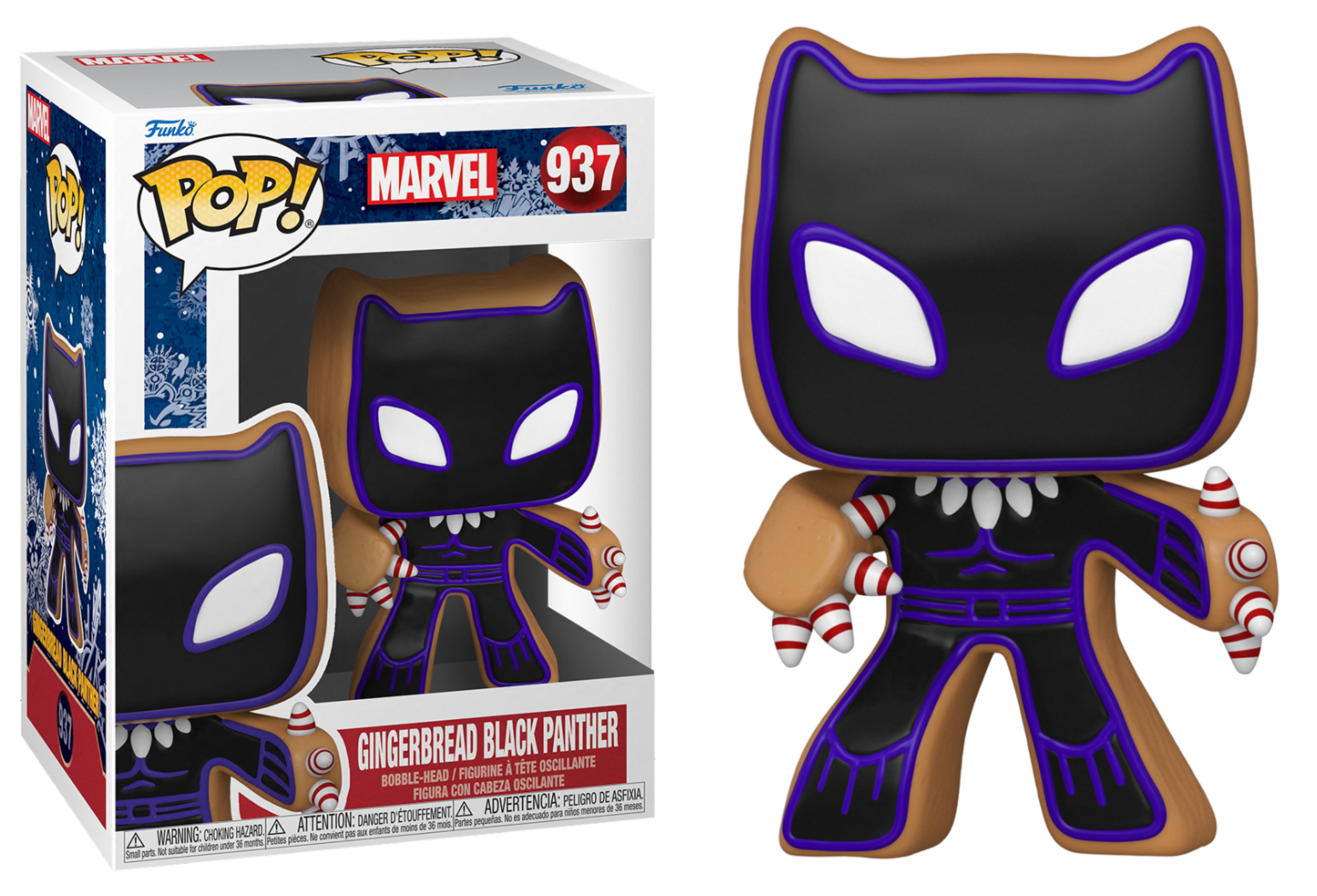 MARVEL - Bobble Head POP N° 937 - Gingerbread Black Panther