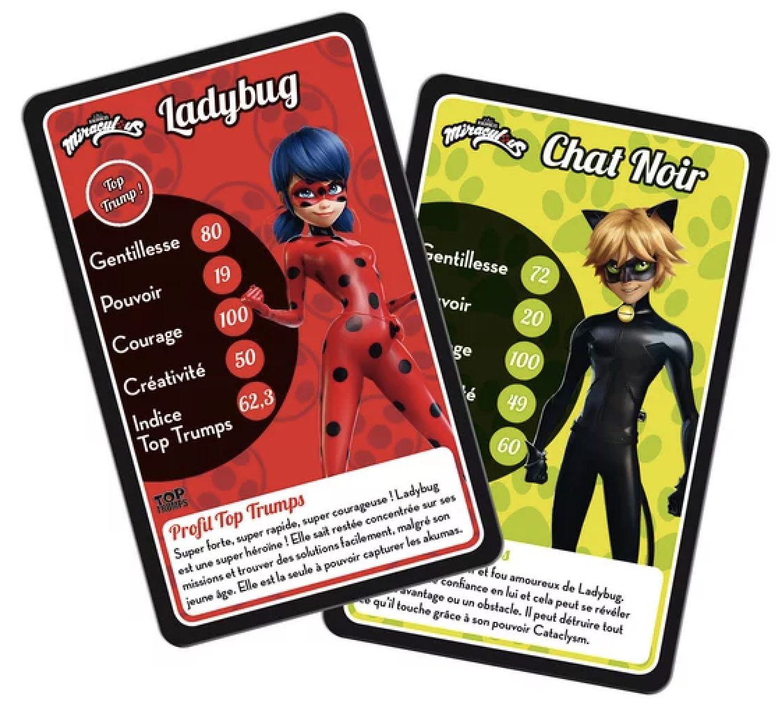 JEU DE CARTES TOP TRUMPS MIRACULOUS b