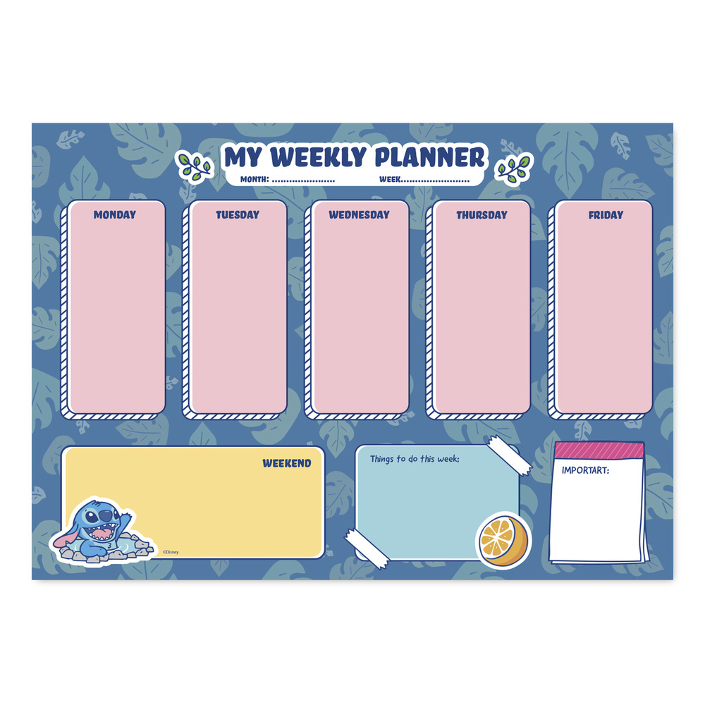Disney - Lilo et Stitch : My Weekly Planner
