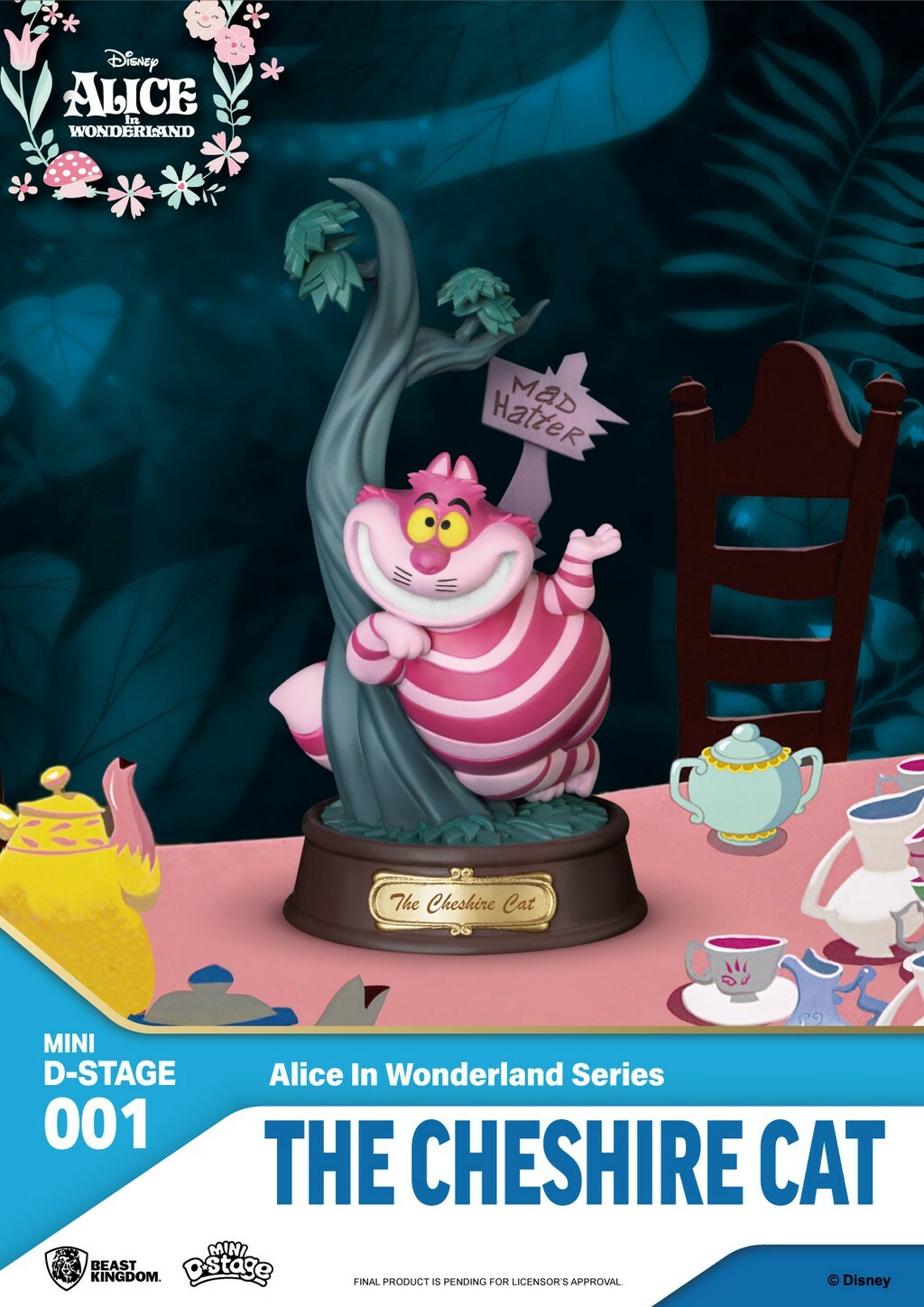 Alice in Wonderland- Cheshire Cat Mini PVC Diorama Statue