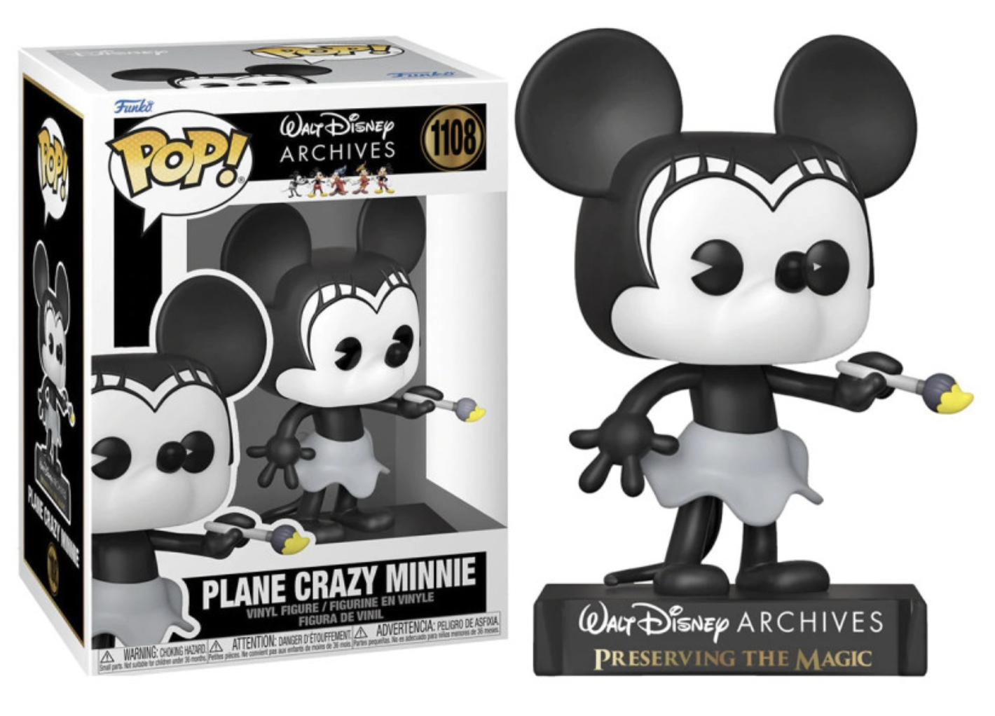 Disney - Bobble Head Funko Pop N° 1108 : Plane Crazy Minnie