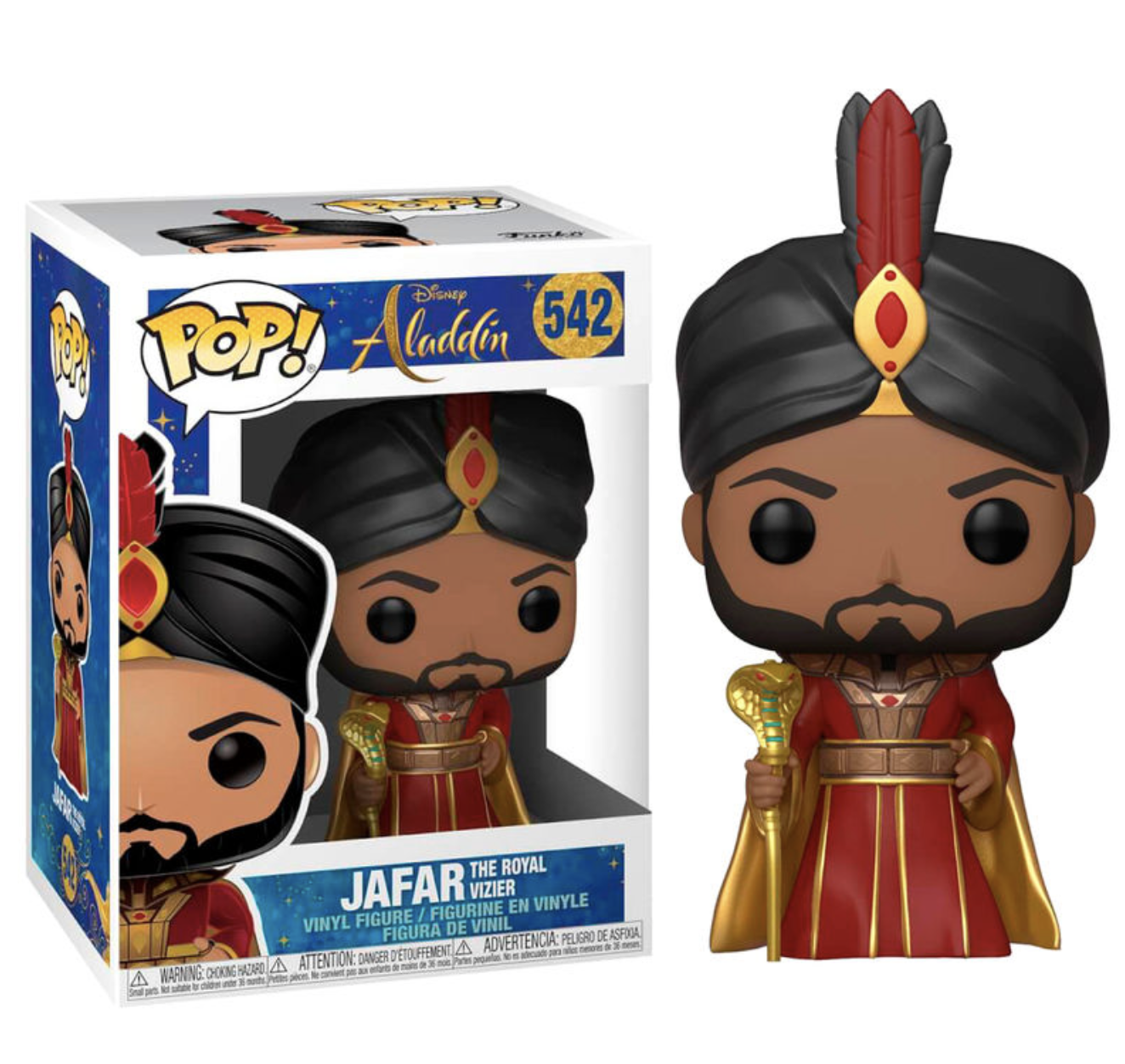 Aladdin - Bobble Head Funko Pop N°540 : Jafar &quot;The Royal Vizier&quot;