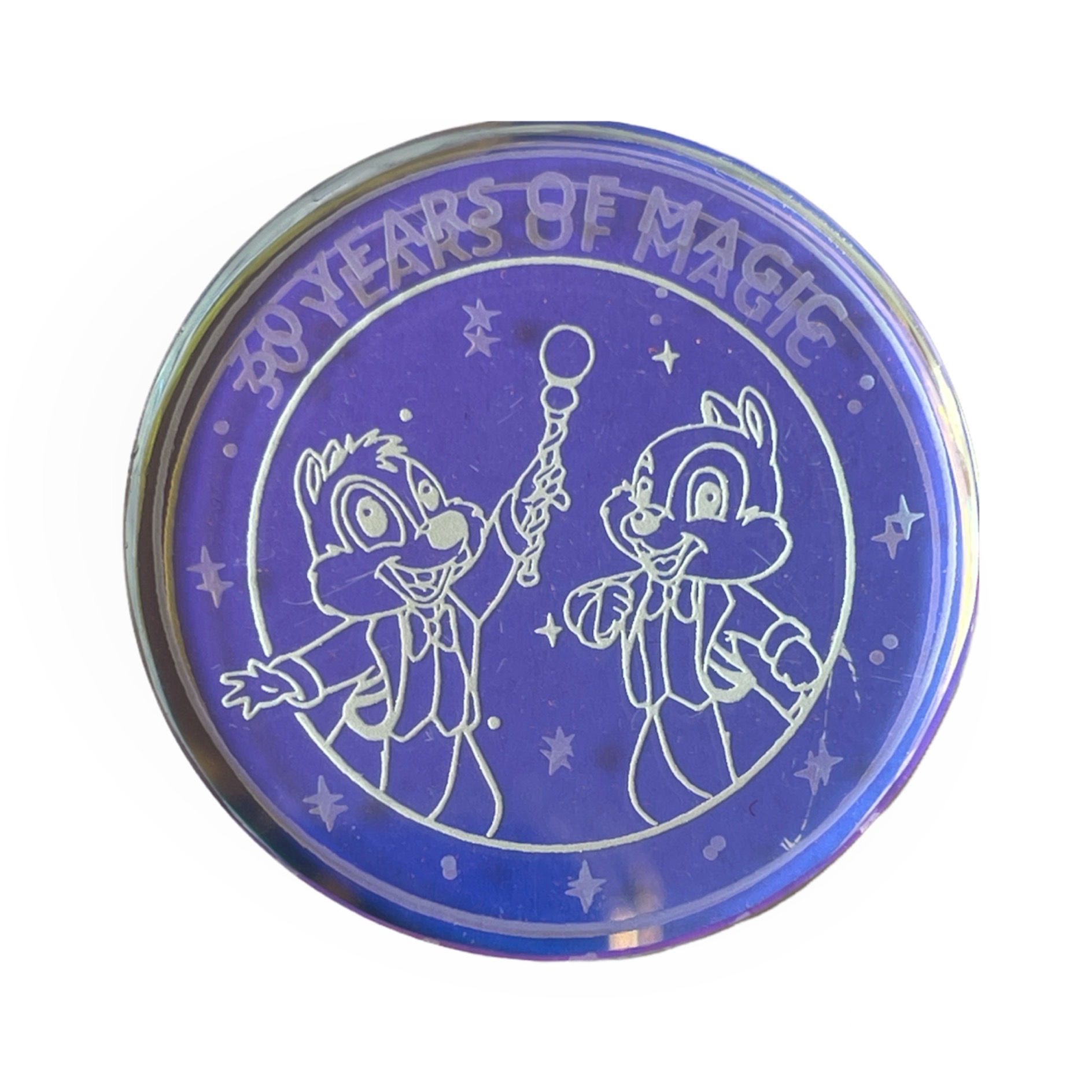 Disney - Tic et Tac : Médaille en verre 30th