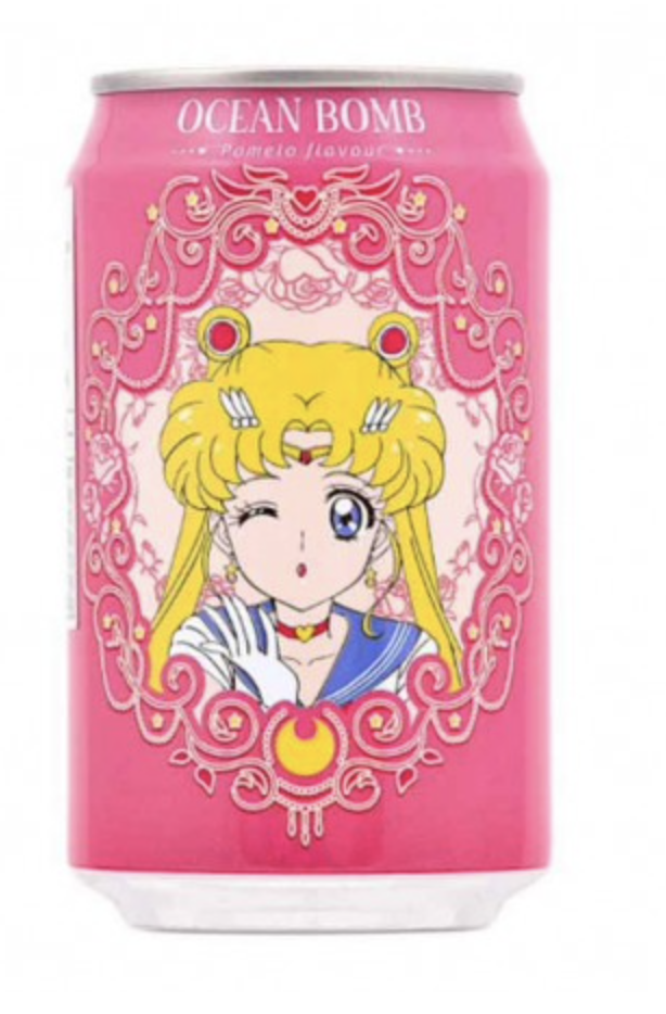 Sailor Moon : Canette d'eau pétillante au pamplemousse