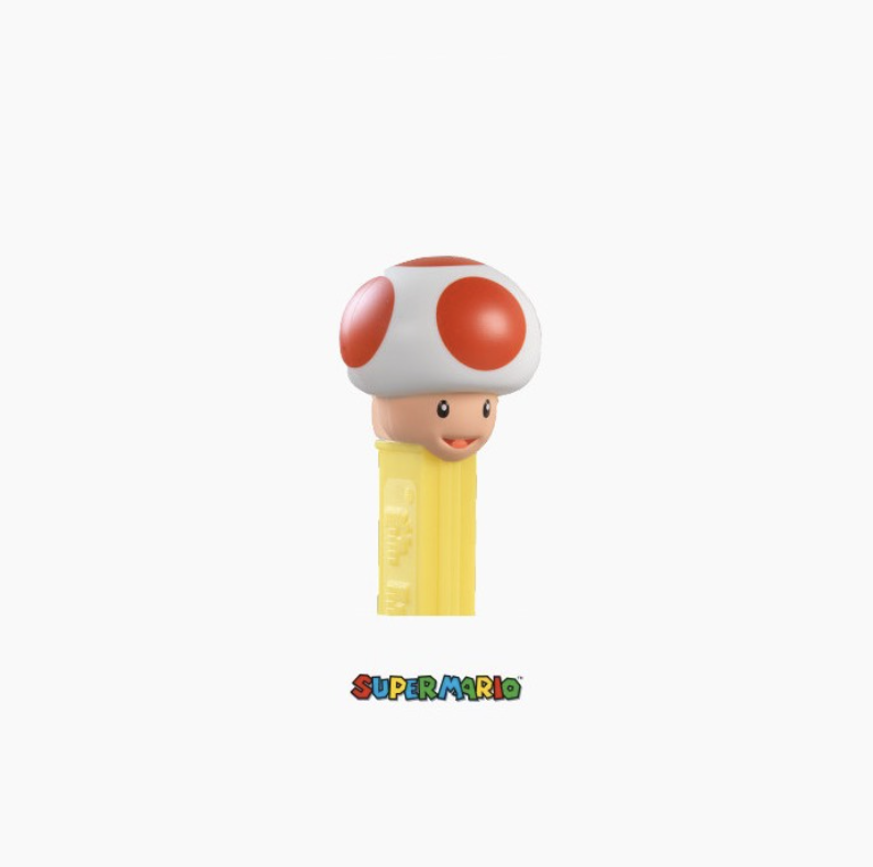 PEZ - Super Mario : Distributeur Toad + Bonbon aux fruits