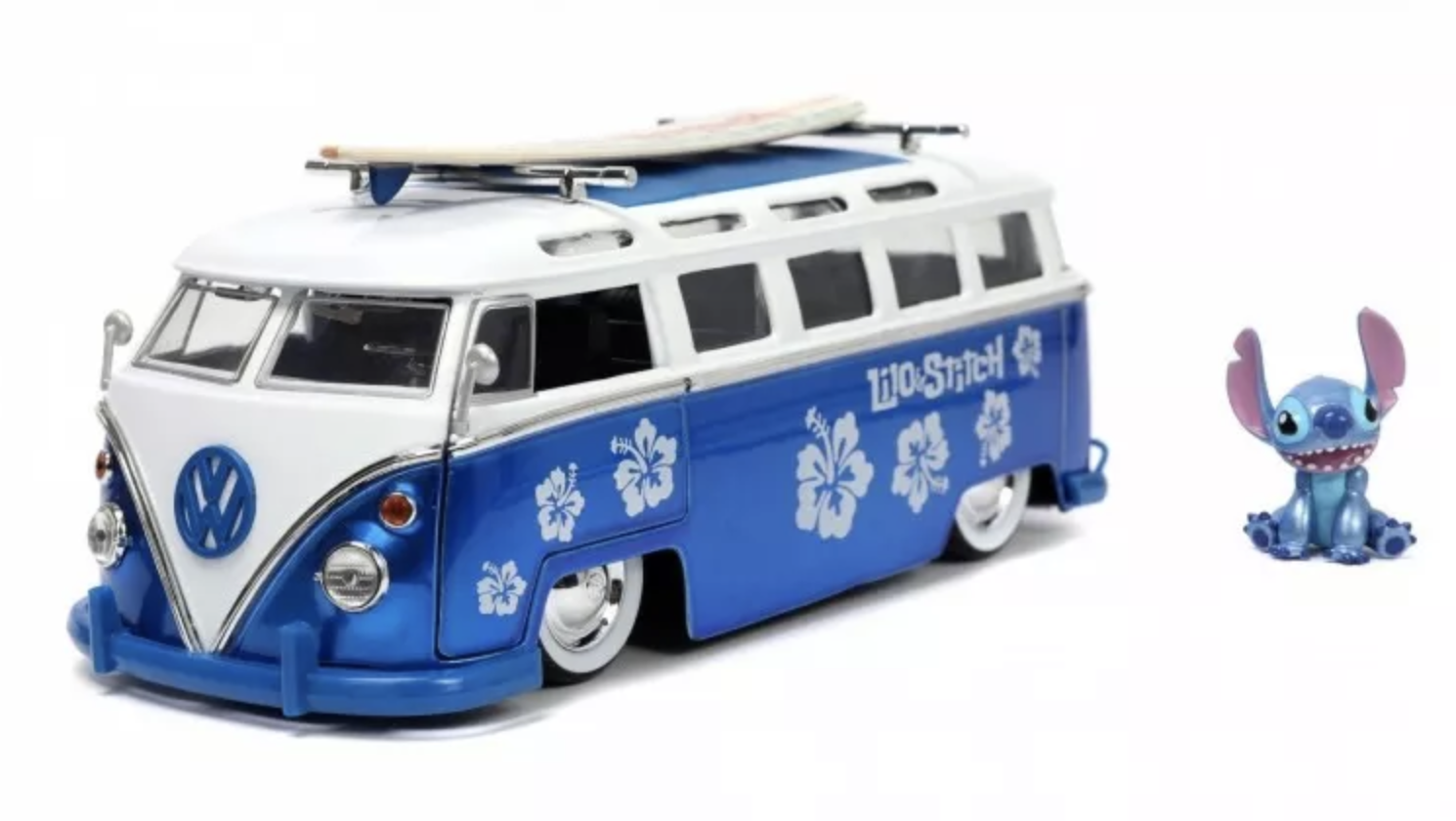 Disney Lilo et Stitch Figurine Stitch avec sa VW Volkswagen