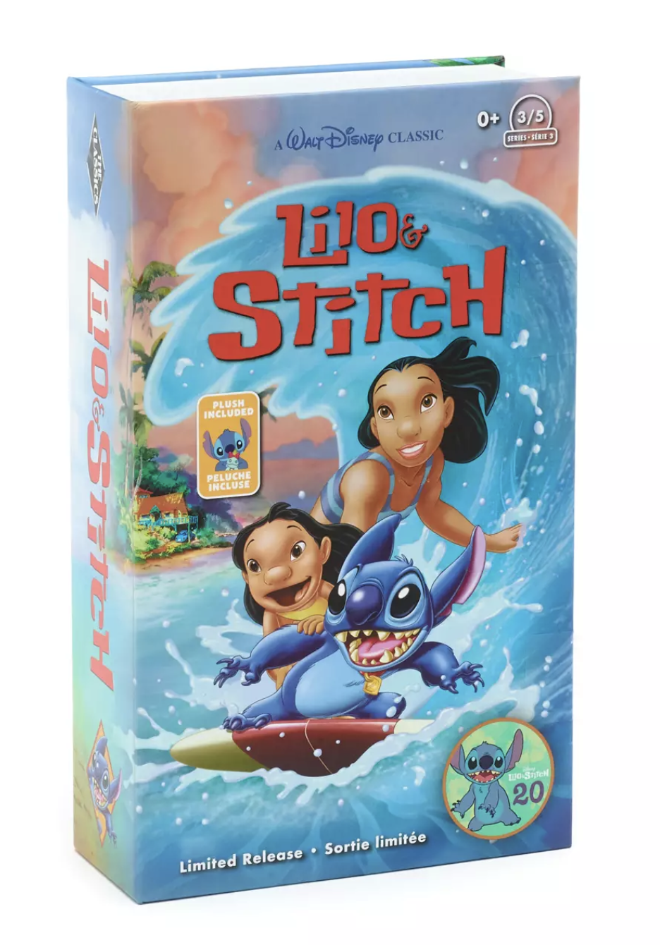 Disney Store Petite peluche VHS Stitch et Souillon, Lilo