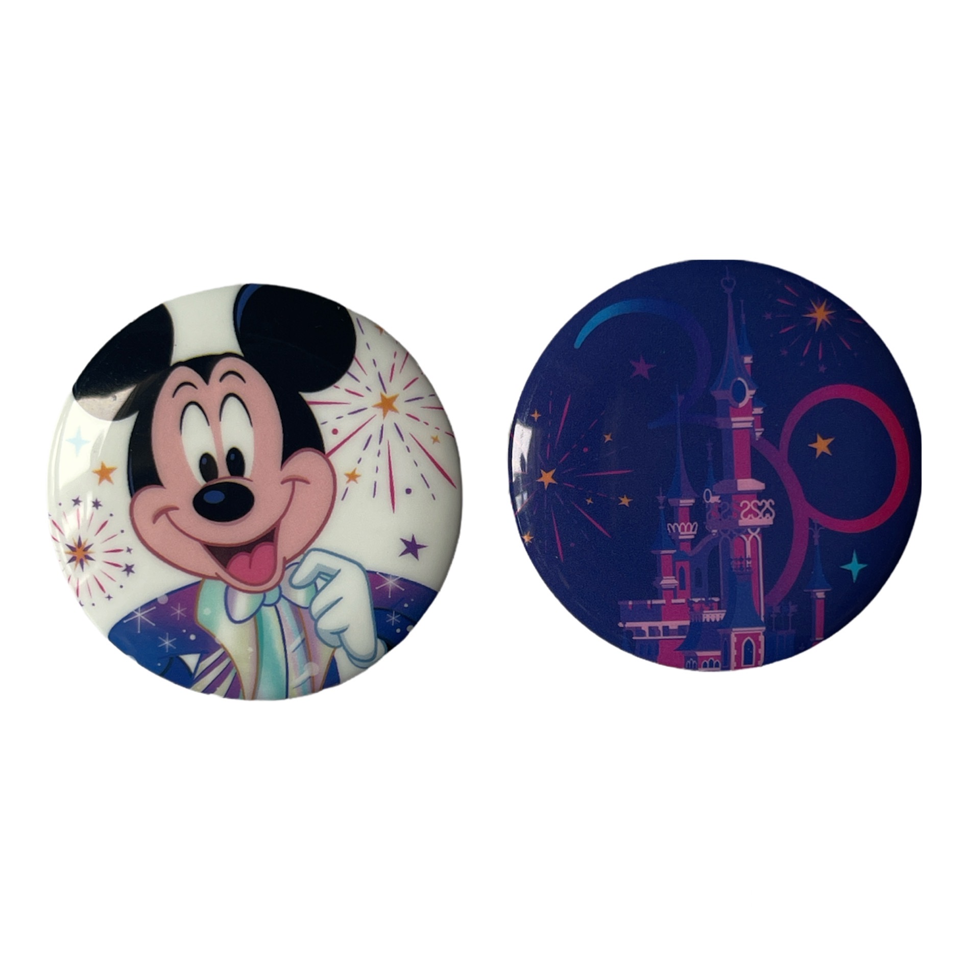Disney - Mickey Mouse : Lot de 2 badges &quot;Family&quot;