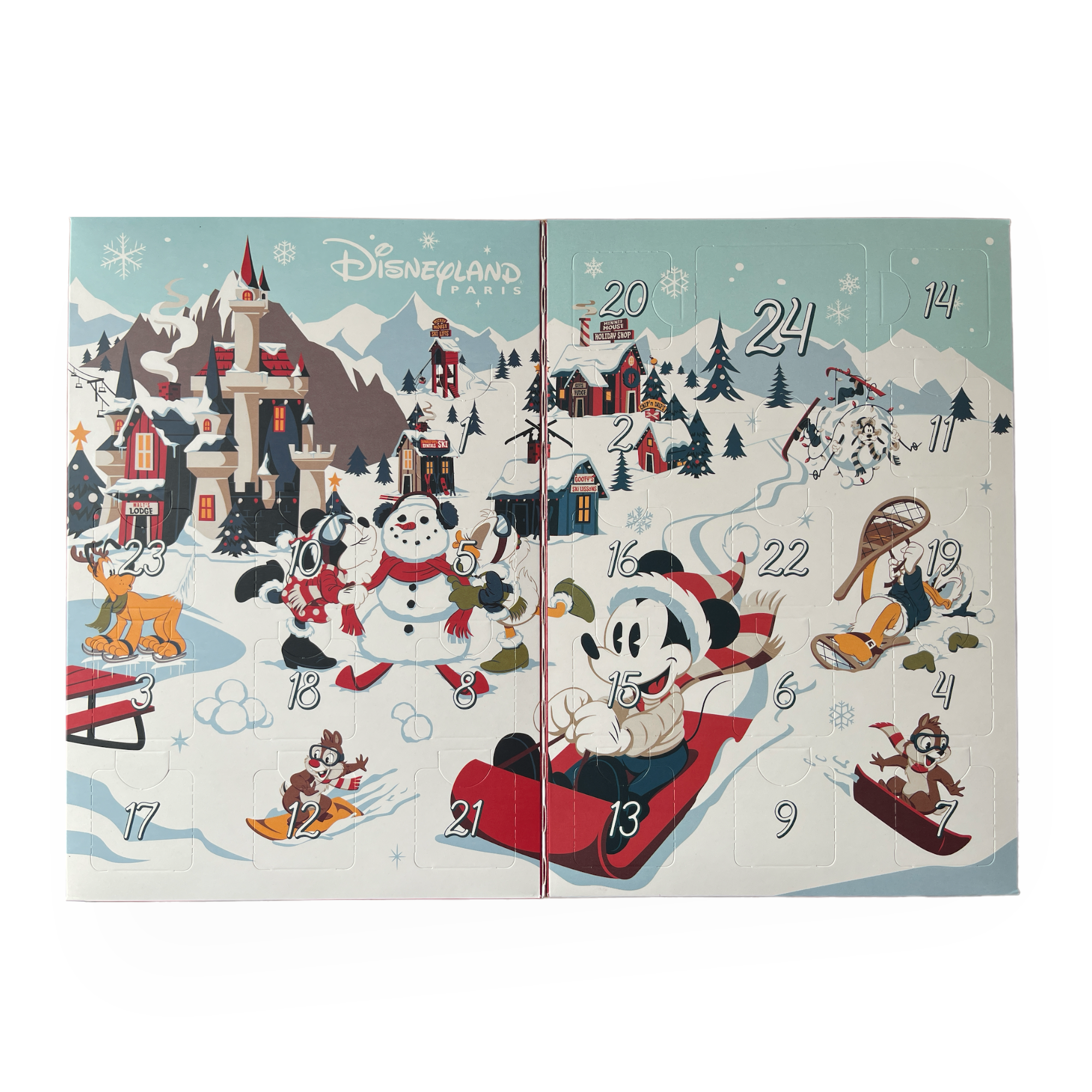 Disney Mickey & Minnie Mouse Calendrier de lAvent de Chocolat au Lait 2019 Exclusif 