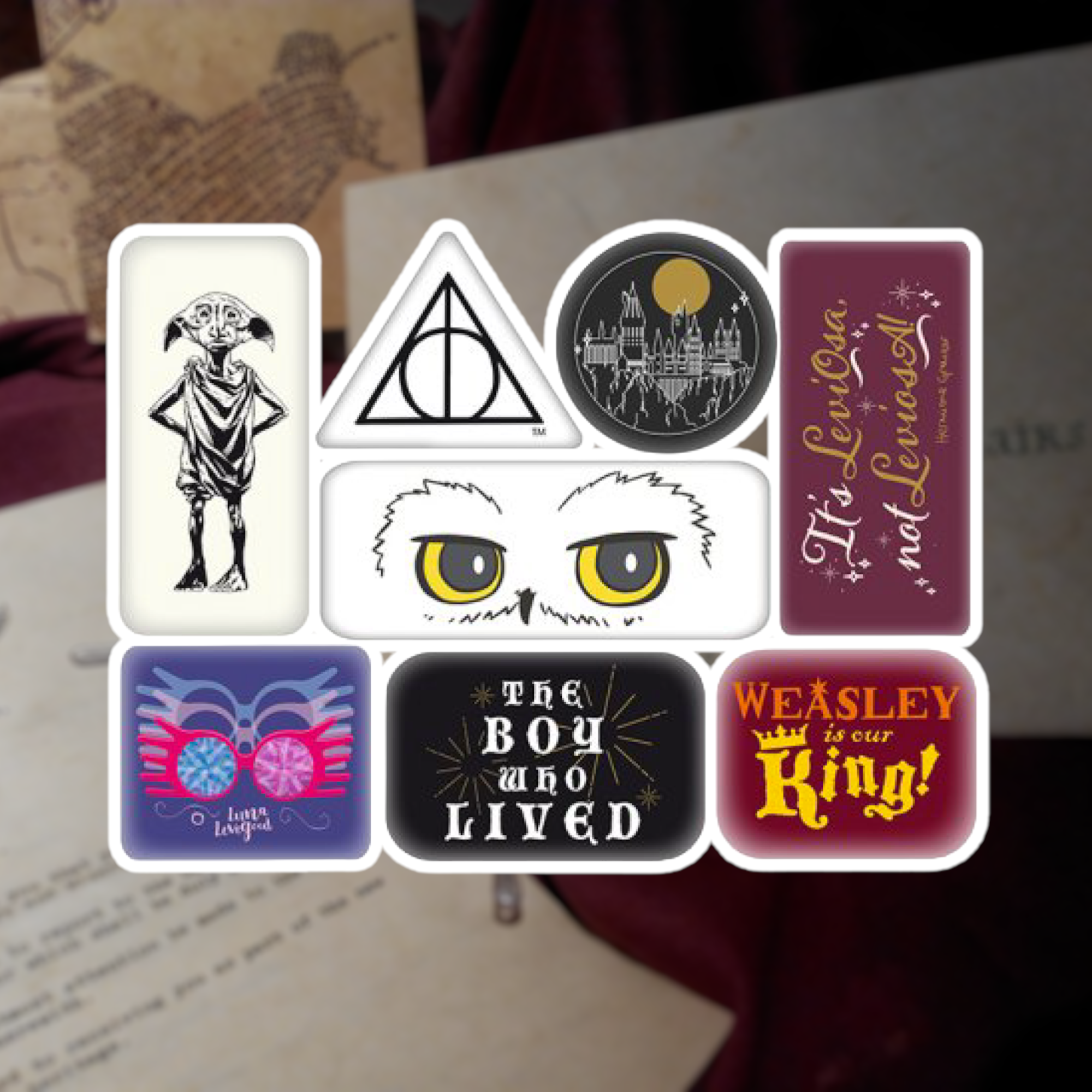 Warner Bros - Harry Potter : Set d\'aimants en epoxy