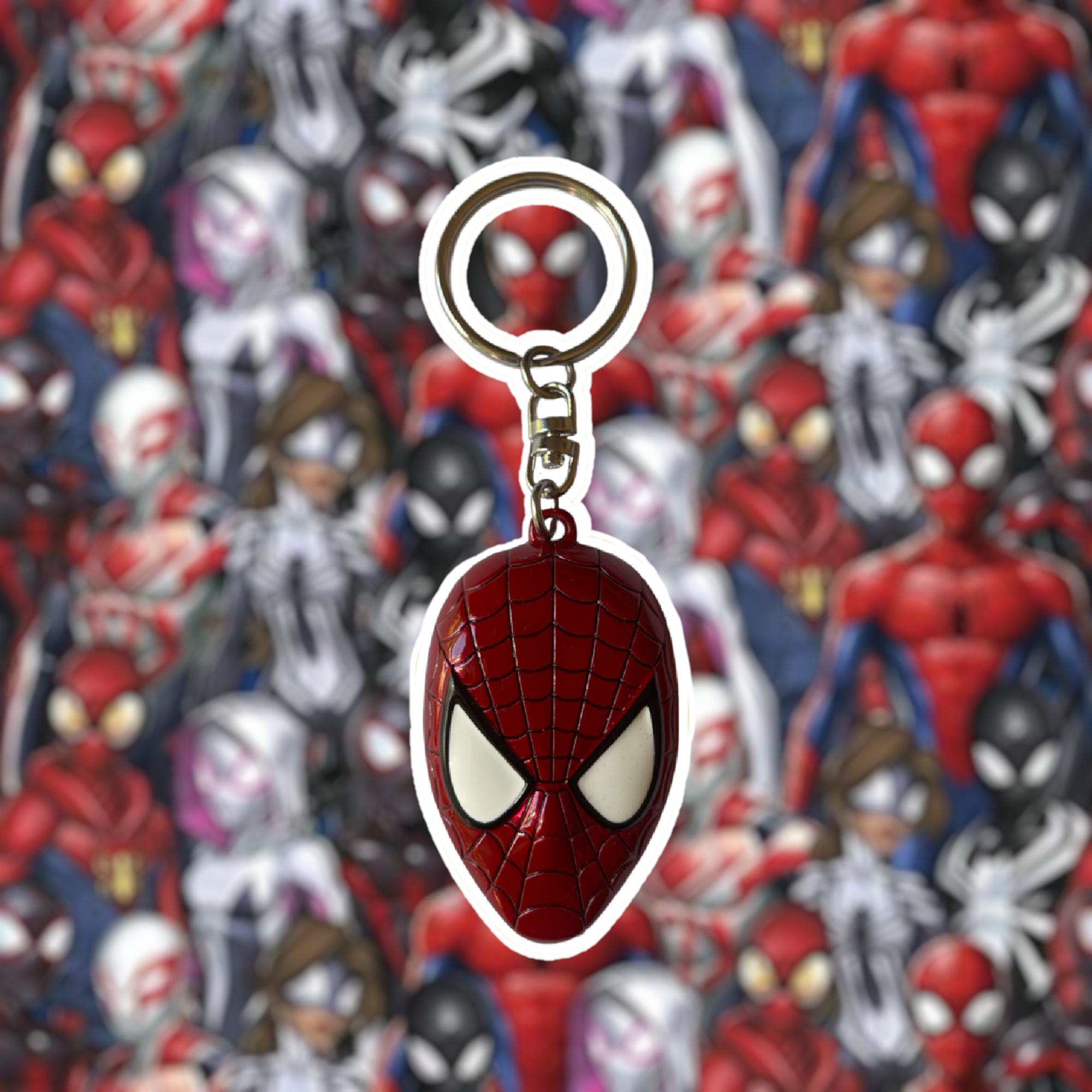 Marvel - Spiderman : Porte-clé masque rouge