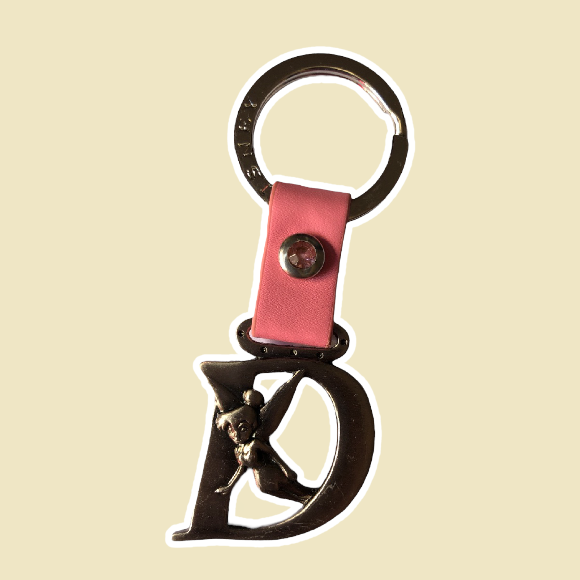 Disney - Clochette : Porte-clé lettre D