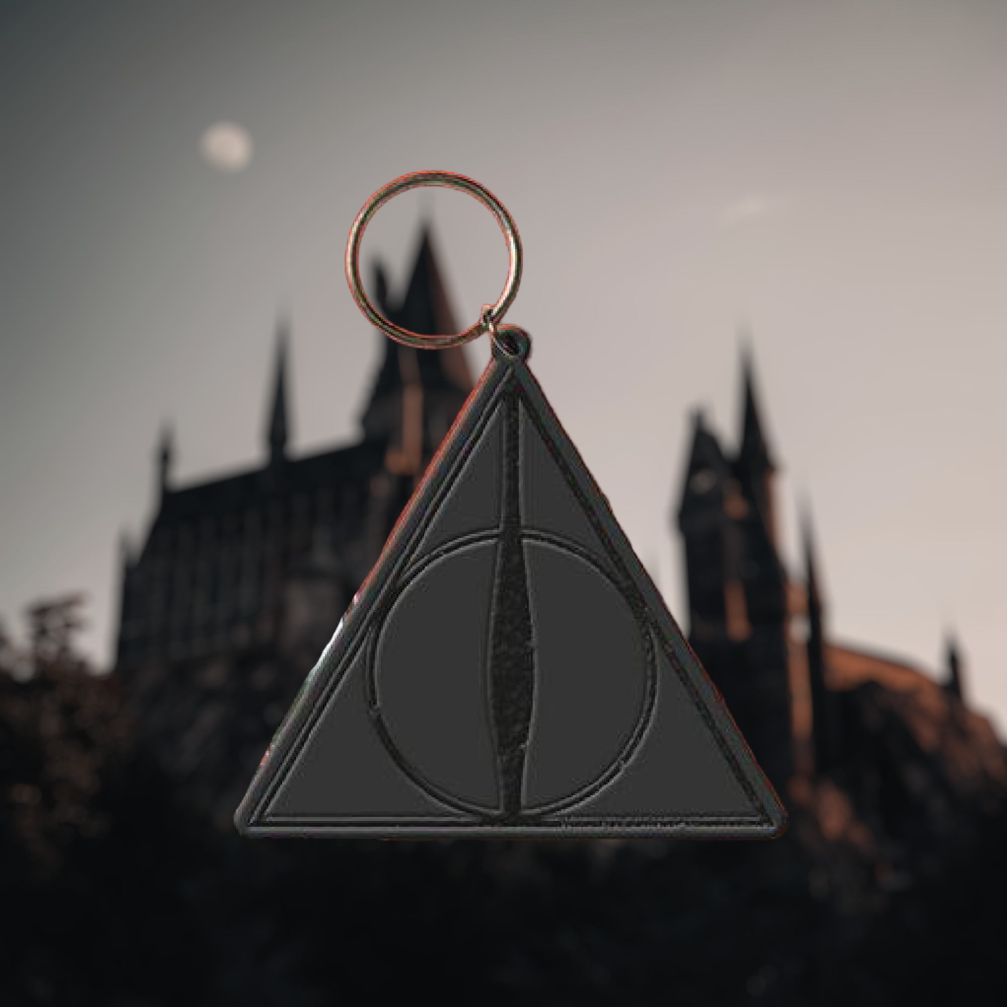 Warner Bros - Harry Potter : Porte clé Deathly Hallows caoutchouc