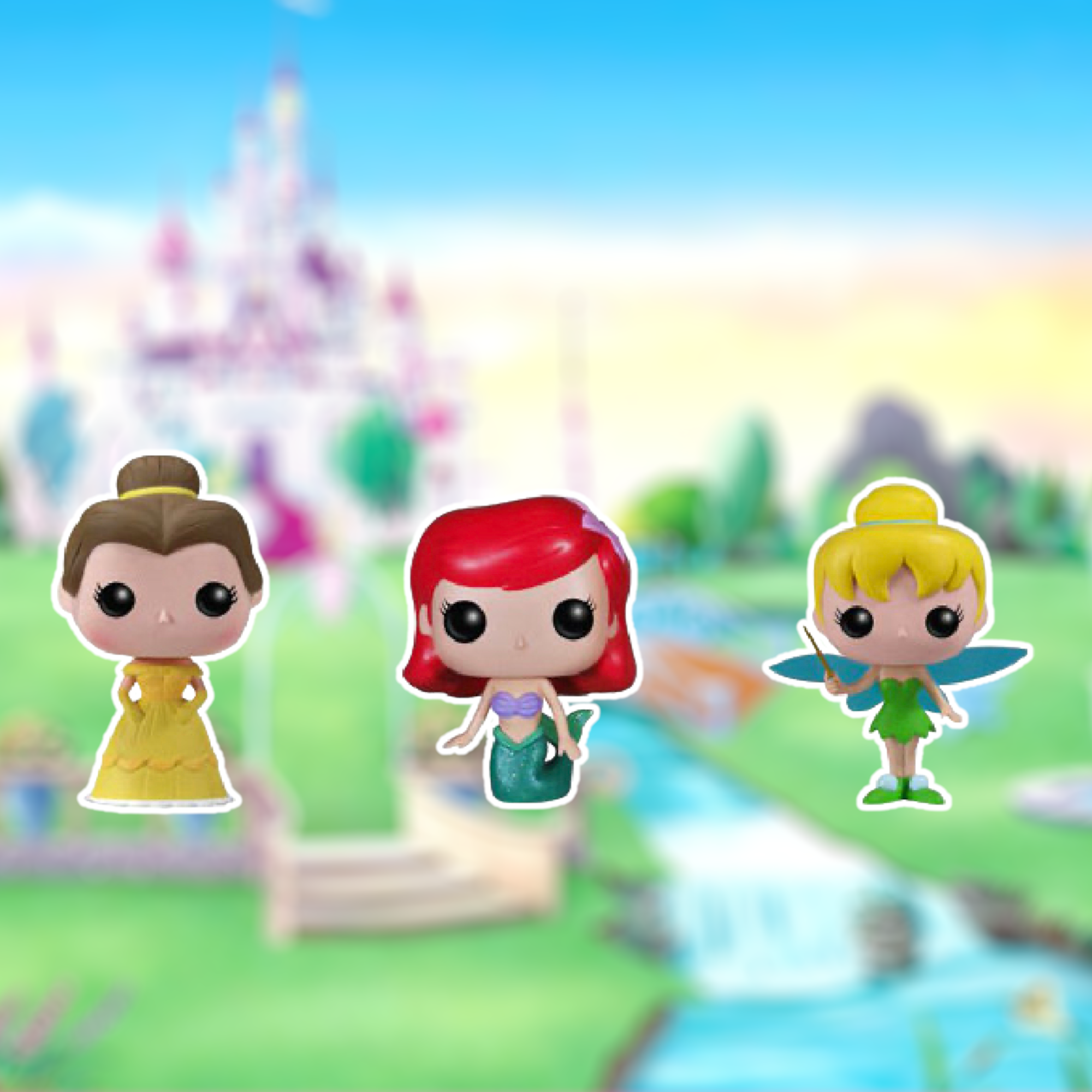 Disney - Pocket POP Tin Box : Figurines Ariel, Tinkerbell et Belle