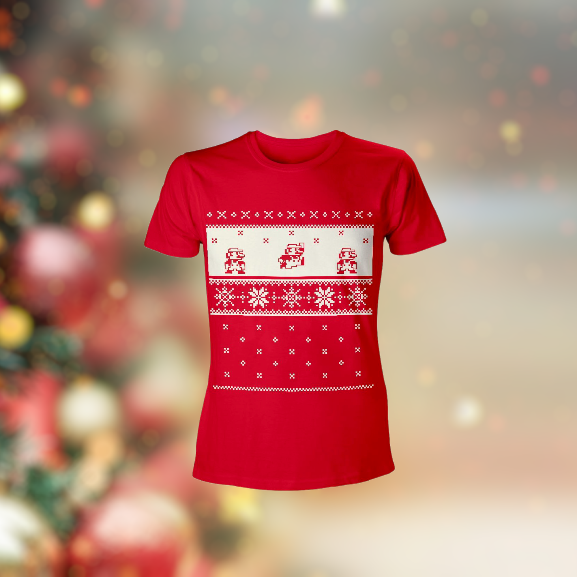 Nintendo - Mario Bros : T Shirt X-Mas