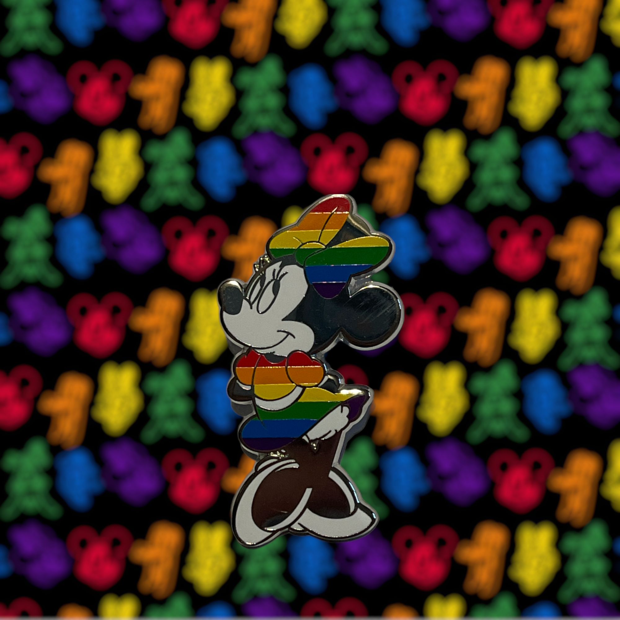 Disney - Minnie Mouse : Pin\'s rainbow silver OE