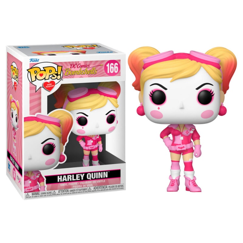 Harley Quinn - Bobble Head Funko Pop N°166 : Edition Breast Cancer