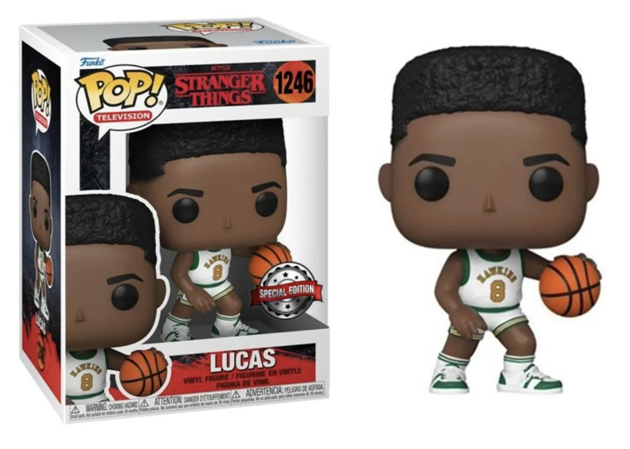 Stranger Things - Funko Pop Bobble Head N°1246 : Lucas &quot;Special Edition&quot;