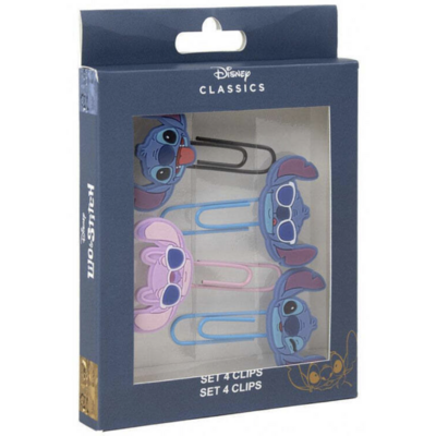Disney - Lilo et Stitch : Pack de 4 clips Stitch le palais des goodies