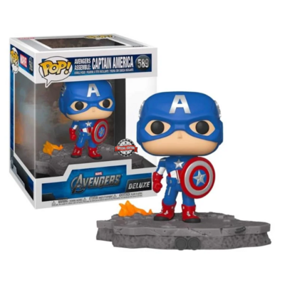 Avengers Deluxe - Bobble Head Funko Pop N°589 : Captain America le palais des goodies