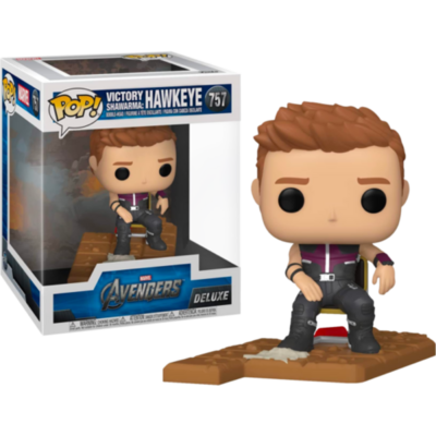 Marvel - Bobble Head Funko Pop N°757 : Hawkeye "Avengers Deluxe" le palais des goodies