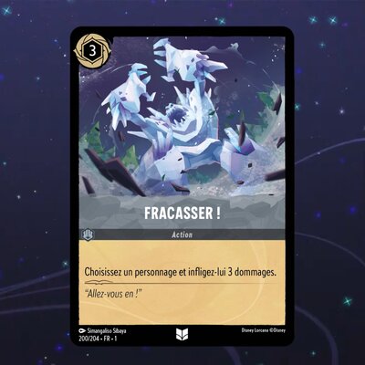 Disney Lorcana TCG : Carte "Fracasser!" (200/204) le palais des goodies
