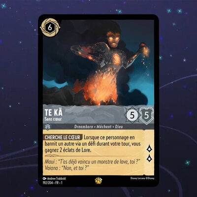 Disney Lorcana TCG : Carte "Te Kā" (192/204) le palais des goodies